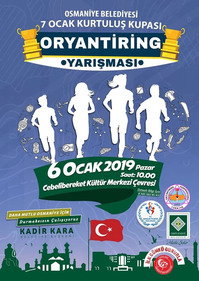 Oryantiring yarışından derece ile döndüler