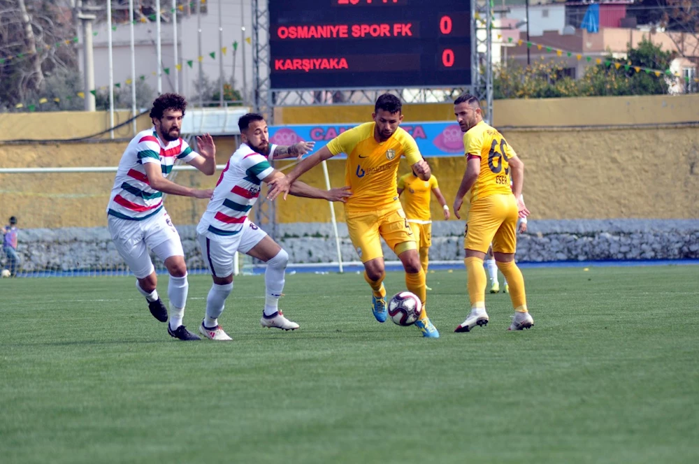 Osmaniyespor`da gerileme dönemi başladı:0-0