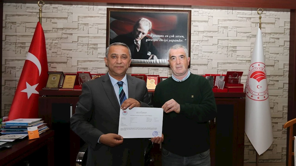 Düziçi?nde bir işletme ?Hastalıktan ari? sertifikası aldı