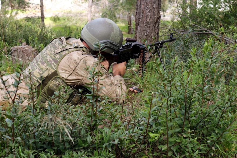 Amanoslarda, PKK`ya ait toprağa gömülü malzeme ele geçirildi