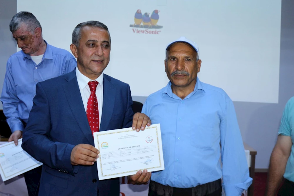Osmaniye`de 242 kursiyer çiftçiye sertifika