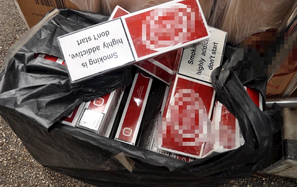 Bagajından kaçak sigara çıkan yolcuya 32 bin lira ceza