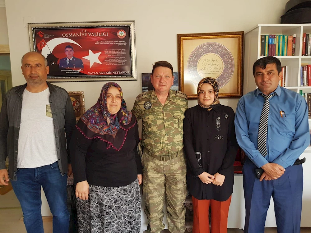 Osmaniye Garnizon Komutanı Sancaktar`a Tebrikler